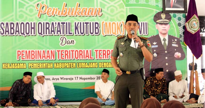 Dandim Lumajang Hadiri Pembukaan Musabaqoh Qira’atil Kutub VII