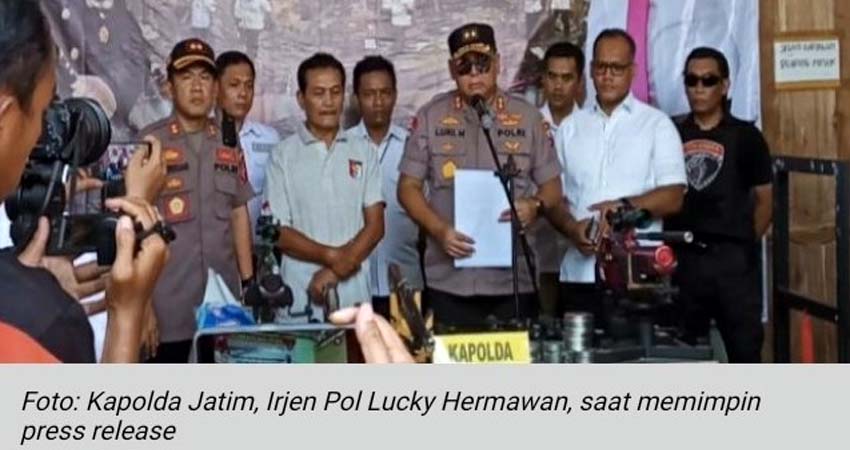 Polda Jatim Amankan Tempat Produksi Senapan Ilegal di Lumajang