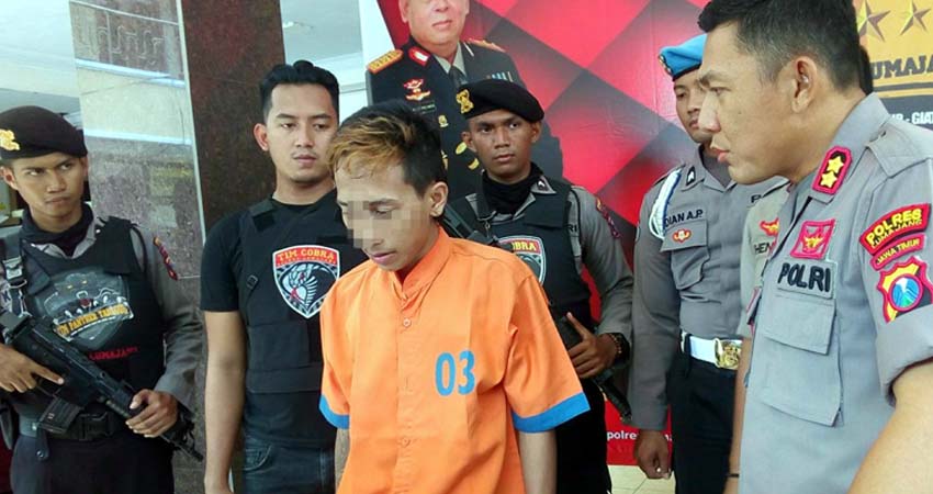 Bejat! Nyong Maluku Perkosa Nenek Sendiri, Tersungkur Ditembak Polisi Lumajang