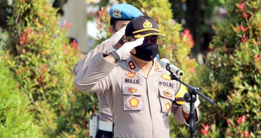 Hari Bhayangkara Polres Lumajang Ziarah Ke Makam Pahlawan Kusuma Bangsa