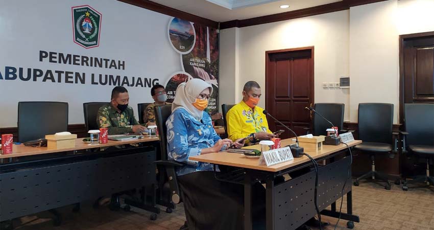 Wabup Lumajang Vidcon dengan BPKP Bahas Rencana Proyek Strategis Nasional