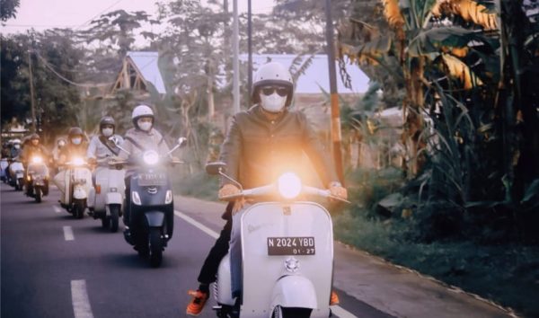 Ikuti Gathering Club Vespa, Cak Thoriq Sampaikan Apresiasi dalam Bantuan Penanganan Bencana Gunung Semeru