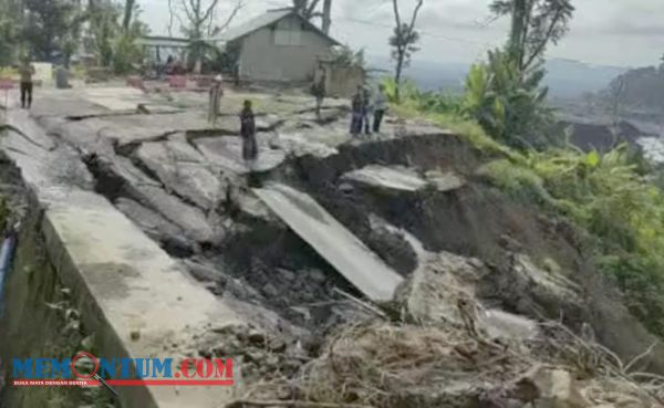 Ambles Sepanjang 50 Meter, Akses Jalan Lumajang - Malang di Piket Nol Putus
