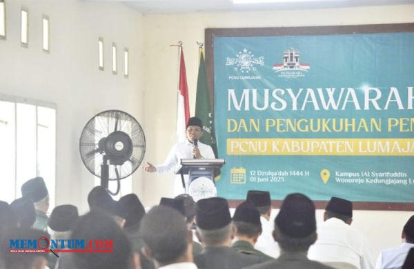 Hadiri Musker 1 dan Pengukuhan Pengurus PCNU Lumajang, Cak Thoriq Minta Sekda Berikan Pengawalan