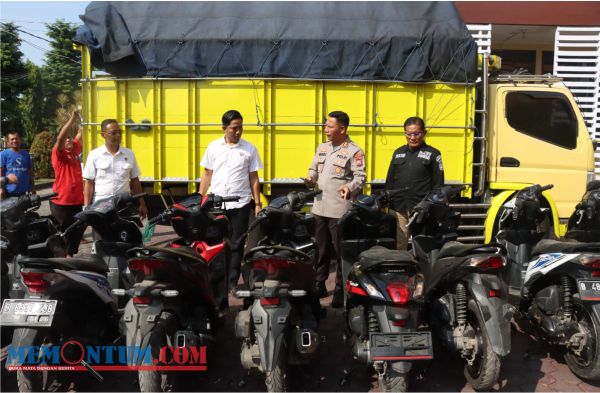 Terlibat Sindikat Curanmor Antar Wilayah, Dua Warga Lumajang Disergap Berikut Truk Muat 14 Motor